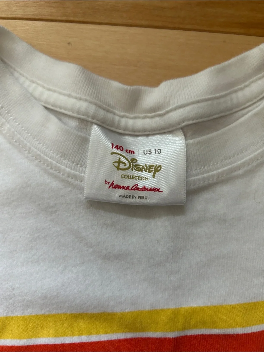 Hanna Andersson Disney Short-Sleeve Tee with Rainbow Stripes & Mickey Ice Cream
